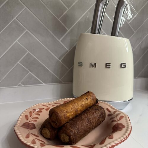 sausage wrapped in bread loaf