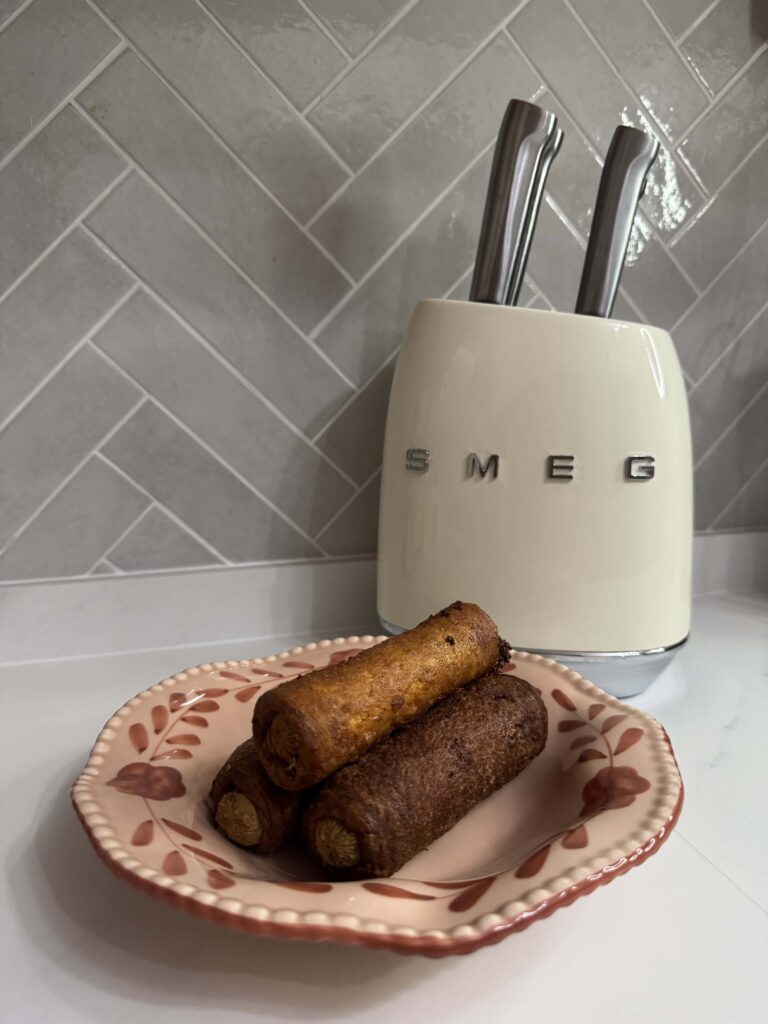 sausage wrapped in bread loaf